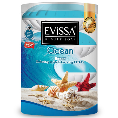 Банное мыло Evissa, океан, 110 г, 4 шт купить в отделе магазина Экономстрой