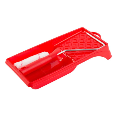 Набор Акор, для работ с водными ЛКМ, мини-валик 110 мм + ванночка 15х29 см купить в отделе магазина Экономстрой