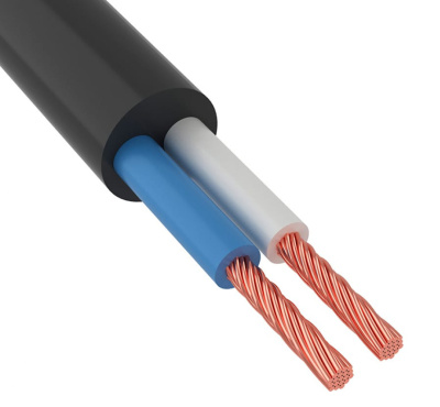 Провод ПВС 2х2,5, ГОСТ черный, бухта 20 м купить в отделе магазина Экономстрой