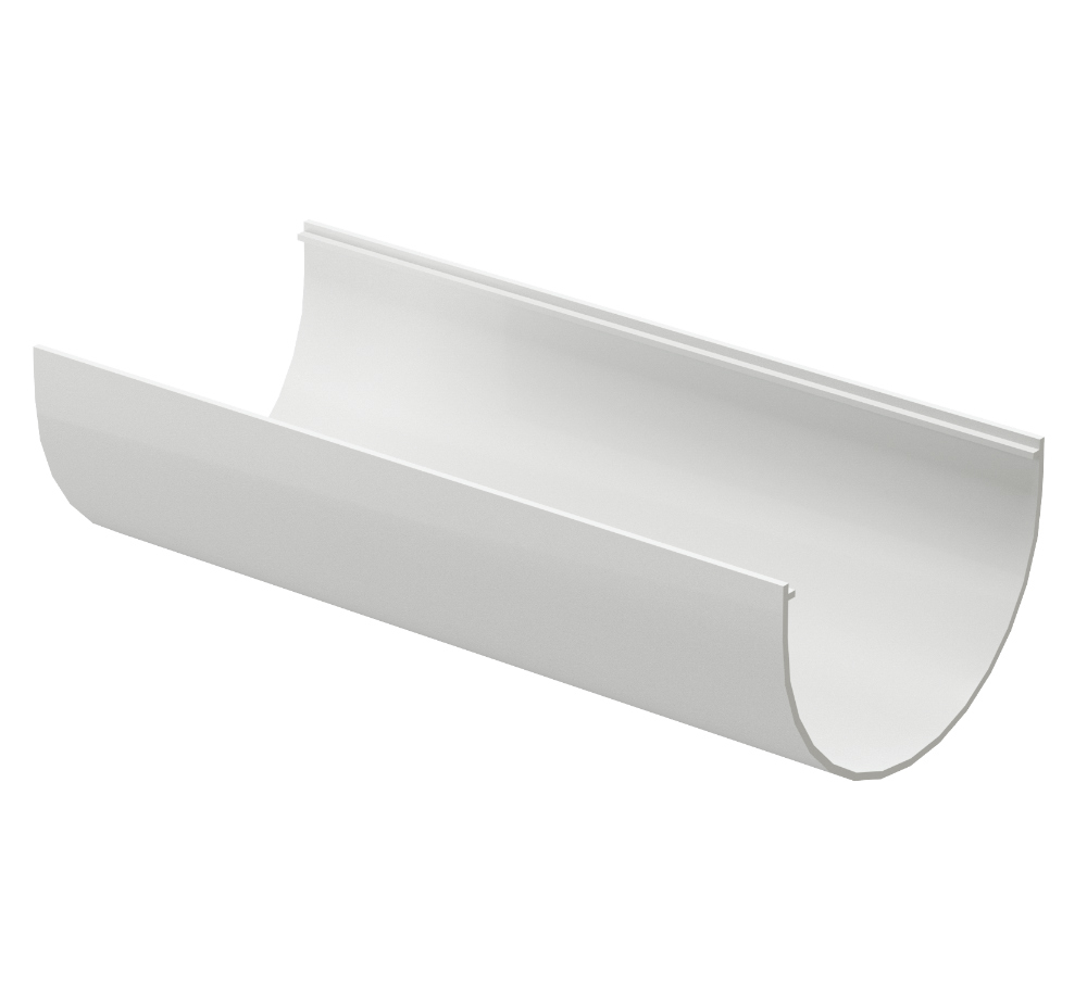 Желоб водосточный Docke STANDARD (Standart) пластиковый 120 мм, 3 м, белый RAL 9003 купить в отделе Водосточные системы магазина Экономстрой