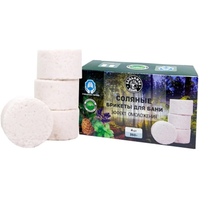 Соляные брикеты для бани "Эффект Омоложения", 350 гр купить в отделе магазина Экономстрой