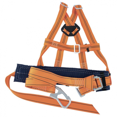 Пояс предохранительный УП IIД Сибртех 89503, с наплечными лямками, А-строп из синтетической ленты купить в отделе магазина Экономстрой