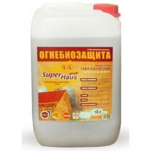 Огнебиозащита "SuperHaus"  красная 10л купить в отделе магазина Экономстрой