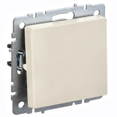 Выключатель 1 клавишный BRITE IEK, бежевый, BR-V10-0-10-K10 купить в отделе магазина Экономстрой