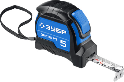 Рулетка 5 м / 25 мм двухкомпонентный корпус, автостоп, Зубр Эксперт купить в отделе магазина Экономстрой