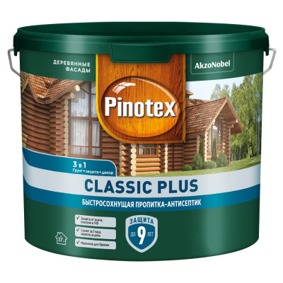 Пропитка декоративная для защиты древесины Pinotex Classic Plus, 3 в 1, тиковое дерево, 2,5 л купить в отделе магазина Экономстрой
