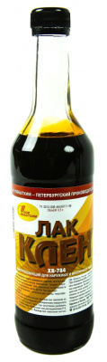 Лак ХВ-784 НОВБЫТХИМ по дереву клен 0,5л