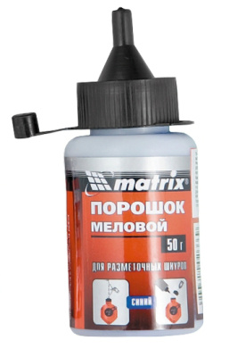 Порошок меловой синий 50 г, для разметочных шнуров MATRIX 84861