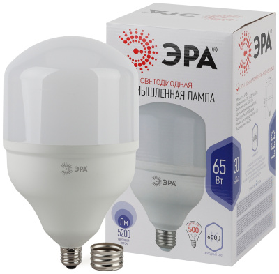 Лампа светодиодная Эра LED Power smd T160-65W-6500-E27/E40 5200lm 6500К, Б0027924 купить в отделе магазина Экономстрой