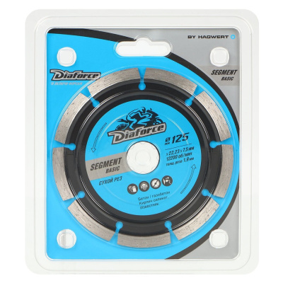 Диск алмазный отрезной по армированному бетону сухой рез (125х22,23х7,5x1,9 мм) Diaforce Turbo basic, 511125 купить в отделе магазина Экономстрой