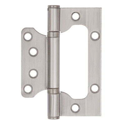 Петля Ajax (Аякс) универсальная без врезки IN4000W SN (100/P-2B 100x2,3 мм) матовый никель купить в отделе магазина Экономстрой