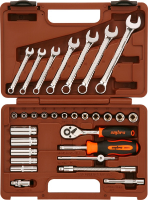 Набор торцевых головок 1/4"DR и комбинированных ключей OMT30S OMBRA 55482 купить в отделе магазина Экономстрой