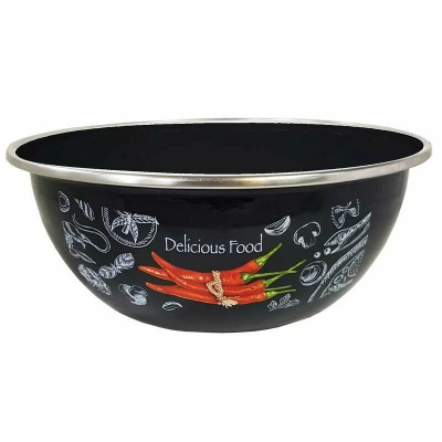 Миска эмалированная Appetite, Chilli, нержавеющая сталь, 2,5 л