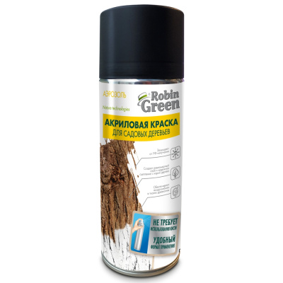 Аэрозоль Акриловая краска Robin Green, для садовых деревьев, 0,5 л купить в отделе магазина Экономстрой