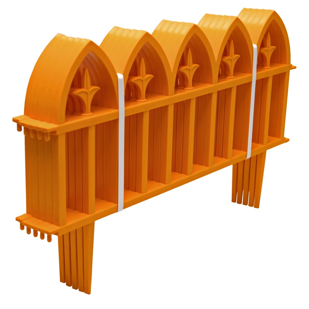 картинка Забор декоративный Protex Кованый цветок, оранжевый, 620х370 мм (5 шт) от магазина Экономстрой