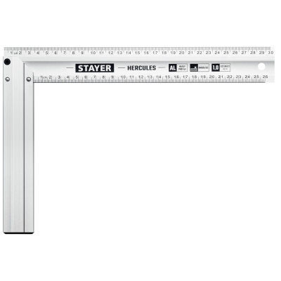 Угольник столярный Stayer Hercules, с усиленным алюминиевым полотном, 300 мм купить в отделе магазина Экономстрой