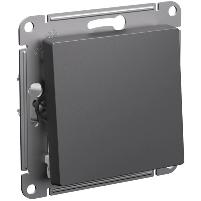 Выключатель 1-клавишный Systeme Electric AtlasDesign, базальт (ATN001411)