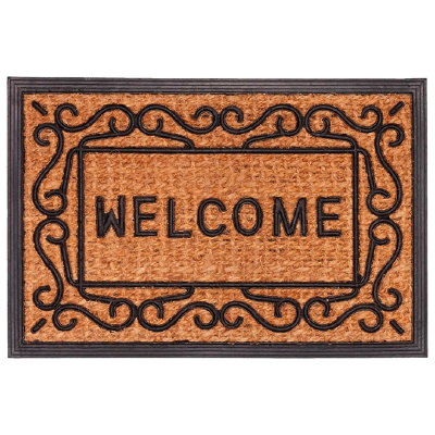 Коврик придверный Blabar Valkommen кокосовый, 40х60 см, коричневый купить в отделе магазина Экономстрой