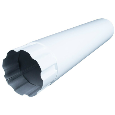 Труба водосточная металлическая 100 мм, 1 м, белая RAL 9003 купить в отделе магазина Экономстрой