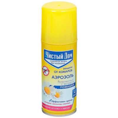 Спрей от комаров Чистый дом с экстрактом ромашки, 95 мл купить в отделе магазина Экономстрой