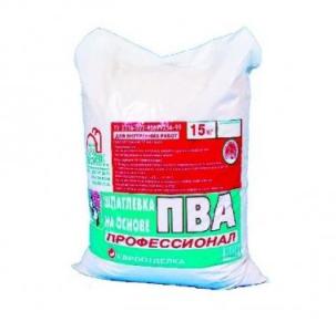Шпатлевка на основе ПВА КБС 15 кг