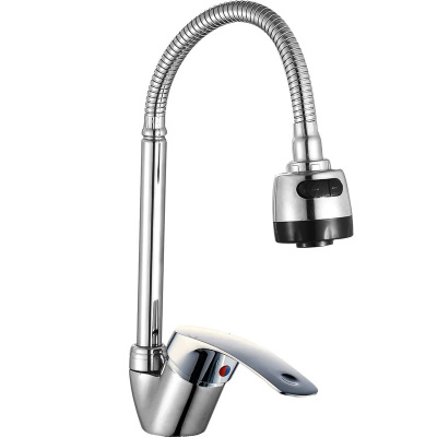 Смеситель для кухни Антей Европа одноручный с гибким регулирующим изливом, хром (арт. 587024-ANT) купить в отделе магазина Экономстрой