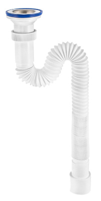 Сифон гофрированный с нержавеющей чашкой 70 мм, 1200 мм 40/50 1 1/2" 30980632 купить в отделе магазина Экономстрой