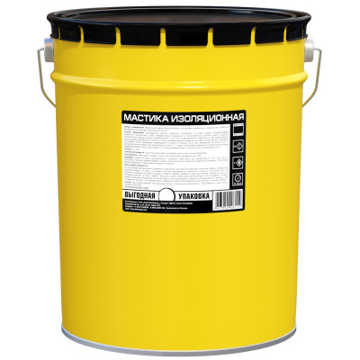 Мастика битумная изоляционная МБИ - 18 л (16 кг) купить в отделе магазина Экономстрой