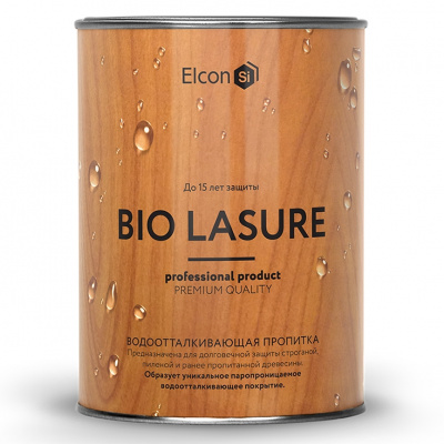 Пропитка для дерева Elcon Bio Lasure бесцветная/база, 0,9 л