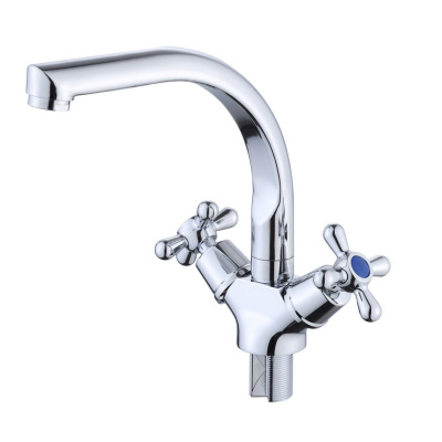 Смеситель для кухни с длинным изливом SMV GROUP нержавеющая сталь, хром купить в отделе магазина Экономстрой