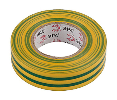 Изолента ПВХ ЭРА 15мм х 20м желто-зеленая купить в отделе магазина Экономстрой