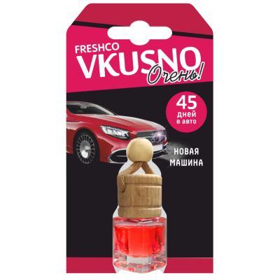 Ароматизатор подвесной флакон Vkusno, Новая машина