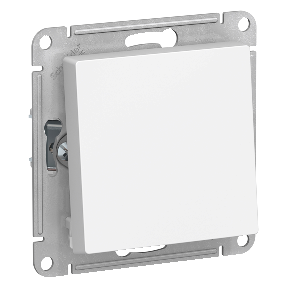 Переключатель 1 клавишный белый Atlas ATN000161