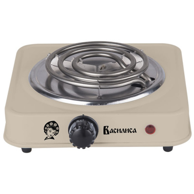 Плита электрическая "ВАСИЛИСА", ВА-901, 1000 Вт, одноконфорочная, бежевая купить в отделе магазина Экономстрой