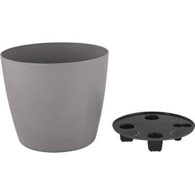 Горшок для цветов InGreen Vienna с дренажной вставкой, D210 мм, 5 л, круглый, французский платан купить в отделе магазина Экономстрой
