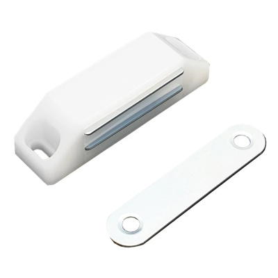 Магнит мебельный StahlBuro L-60 h-15, белый (4 шт) купить в отделе магазина Экономстрой