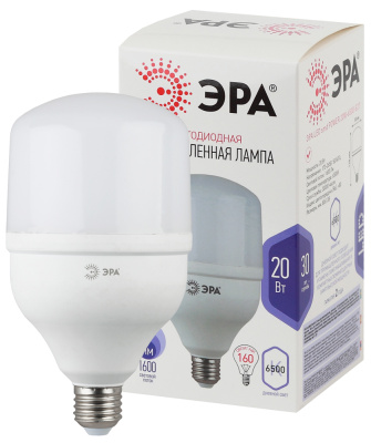 Лампа светодиодная Эра LED Power smd T80-20W-6500-E27 1600lm 6500К, Б0027011 купить в отделе магазина Экономстрой
