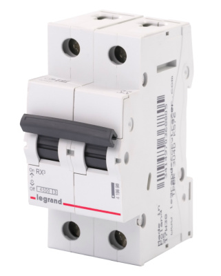 Автоматический выключатель Legrand RX3, 2P (25А; 4,5kA), 419699