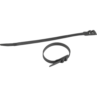 Кабельная стяжка нейлоновая (хомут) для СИП с горизонтальным замком Эра NO-224-592, черная, 9x180 мм