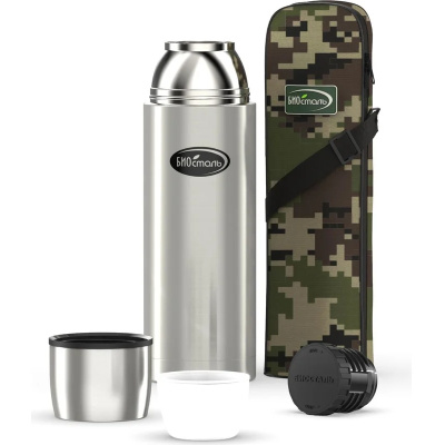 Термос из нержавеющей стали Biostal, Охота, в чехле, 1 л купить в отделе магазина Экономстрой