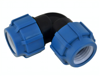 Отвод ПНД компрессионный напорный, 40х40 мм купить в отделе магазина Экономстрой