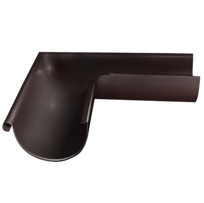 Угол желоба внешний 90°, Ф-125, RAL-8017 РЕ двусторонний купить в отделе магазина Экономстрой