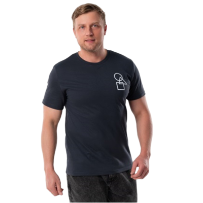Футболка мужская 103ХГ3370П, графит, р. 52