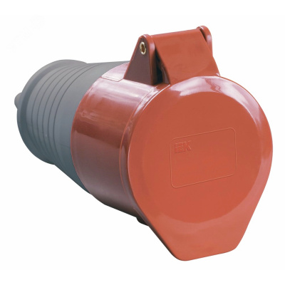 Розетка кабельная IEK, 16А, 3Р+E, IР44, 380В купить в отделе магазина Экономстрой