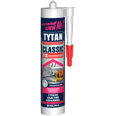 Жидкие гвозди Tytan Professionall Cassic Fix, каучуковый, прозрачный, 310 мл купить в отделе магазина Экономстрой