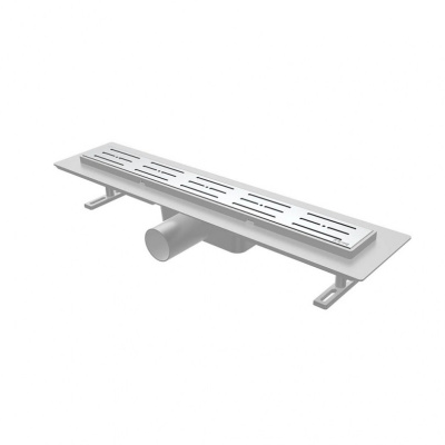 Трап сантехнический из нержавеющей стали с рамкой 70х600, бок, Ø50 купить в отделе магазина Экономстрой