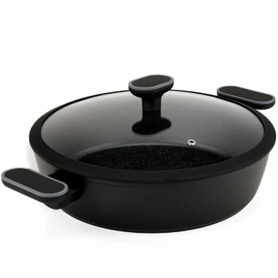 Жаровня со стеклянной крышкой Auffman AM-3150, 2,9 л, 26х7 см