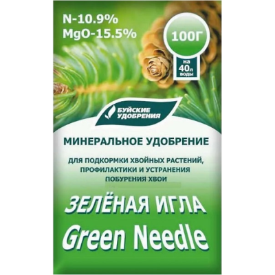 Удобрение минеральное Зеленая Игла, 100 г (БХЗ)