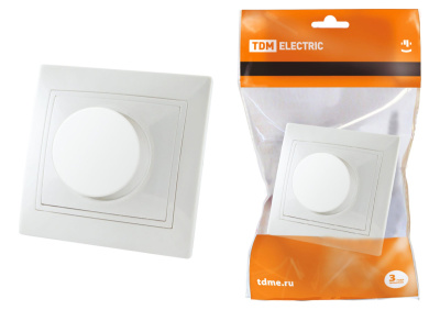 Светорегулятор поворотный "Таймыр" 600 Вт белый SQ1814-0024 купить в отделе магазина Экономстрой