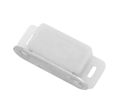 Магнитная защелка Стройбат 46x15 мм, белый, 2 шт 122390 купить в отделе магазина Экономстрой